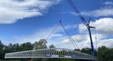 Ingérop lance la passerelle Confluence dédiée aux mobilités douces à Colmar