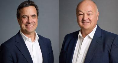Jean Bernadet (à gauche) et Stéphane Perez (à droite), respectivement président et directeur général du groupe NGE