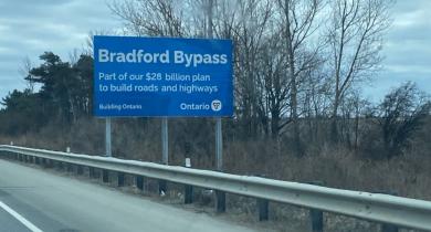 Colas remporte le contrat du contournement autoroutier de Bradford en Ontario (Canada)