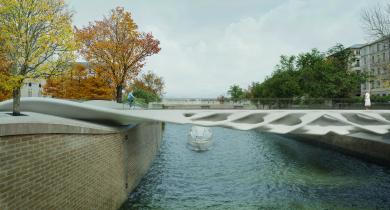 Diamanti, une passerelle en béton 3D performante et durable