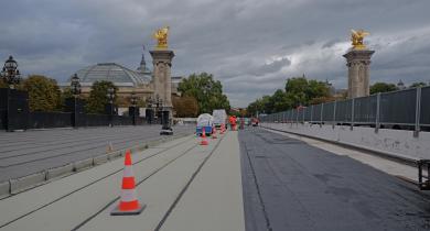 Chantier du pont Alexandre III