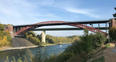 Pont actuel de Levensau sur le canal de Kiel