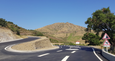 Un des projets lauréats du prix IMBP : aménagement de RD 914 entre Banyuls sur Mer et Cerbère. 