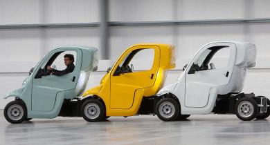 La solution d’autopartage Kiwee de Metacar Mobility Systems, l’un des projets distingués dans la catégorie « Multimodalité et intermodalité » : des petites voitures électriques, légères et emboîtables