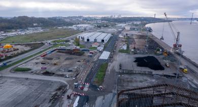 Spie Batignolles Travaux publics au service de la décarbonation du port de Bordeaux