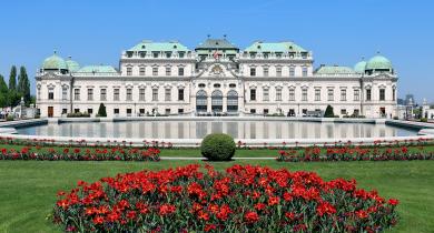 Le palais du Belvédère, à Vienne