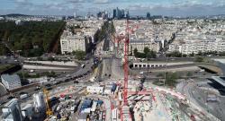 Chantier de la future gare de Porte Maillot. du projet Eole 