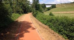 Réemploi d’une ancienne voie ferrée en liaison douce par la communauté de communes Caux-Austreberthe, en Seine-Maritime.