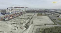 Chantier du Grand port maritime de Dunkerque.