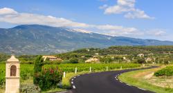 Réfection de la route d'accès au mont Ventoux, dans le Vaucluse.