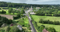 Chantier de retraitement en place à froid dans l’Orne Chantier de retraitement en place à froid dans l’Orne